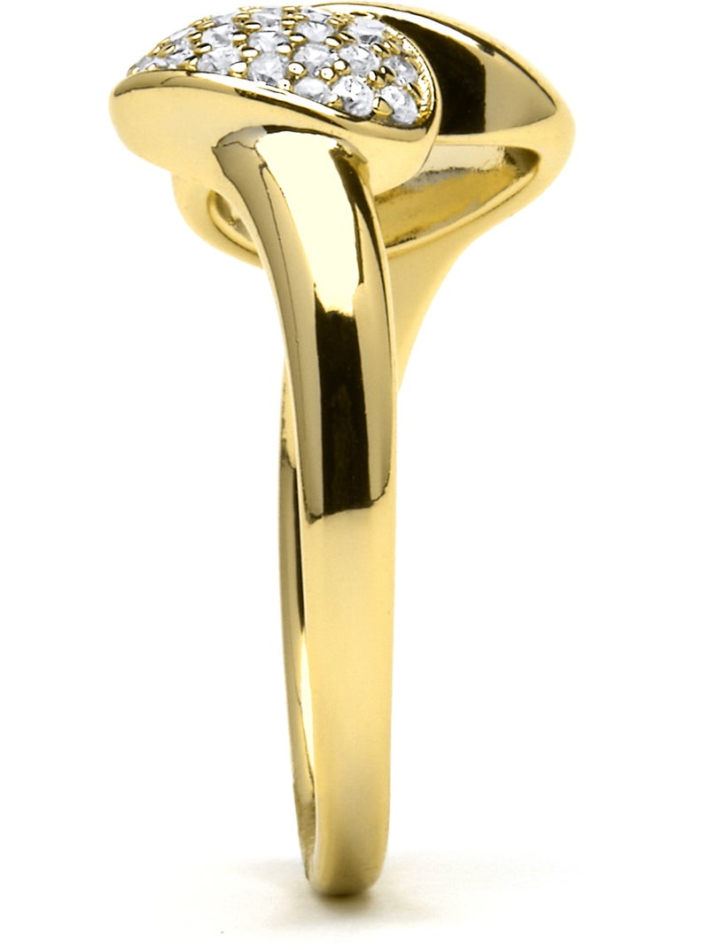 Luxenter Bague Luxenter et plaqué or 18k avec zircon brillant - Ridoom Argent - Kiabi