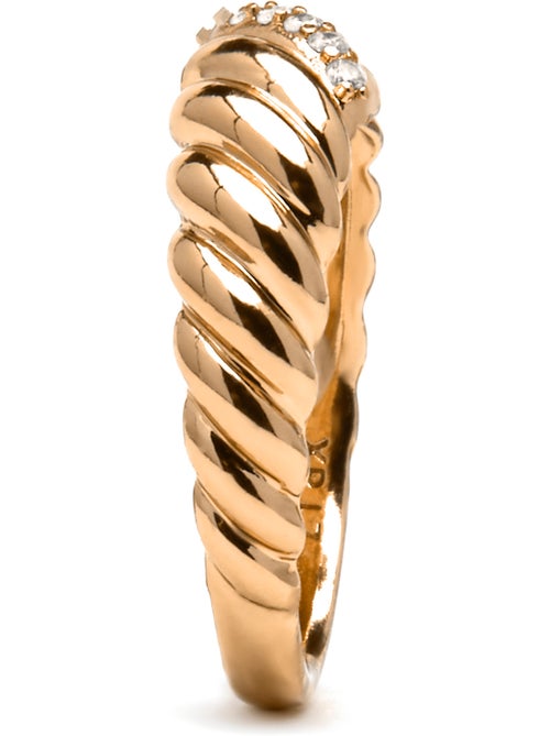 Luxenter Bague Luxenter et plaqué or 18k avec zircon cubique brillant - Bododo - Kiabi Luxenter Bague Luxenter et plaqué or 18k avec zircon cubique brillant - Bododo - Kiabi