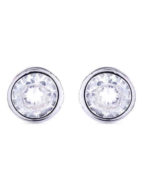 Luxenter Boucles d'oreilles en Argent 925 avec Zirconium plaqué Rhodium - Khan - Kiabi