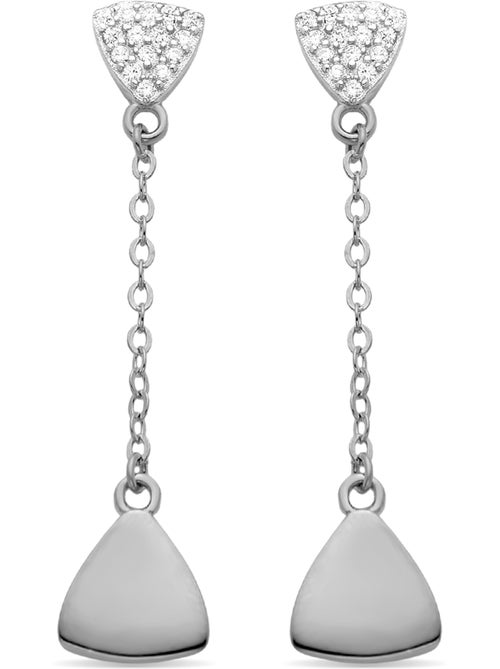 Luxenter Boucles d'oreilles en Argent 925 avec Zirconium Rhodié - Syso - Kiabi Luxenter Boucles d'oreilles en Argent 925 avec Zirconium Rhodié - Syso - Kiabi