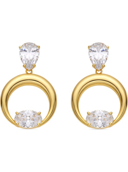Luxenter Boucles d'oreilles en argent 925 et zirconium brillant - Wade - Kiabi Luxenter Boucles d'oreilles en argent 925 et zirconium brillant - Wade - Kiabi