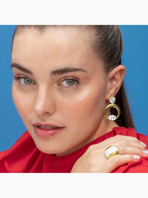 Luxenter Boucles d'oreilles en argent 925 et zirconium brillant - Wade - Kiabi Luxenter Boucles d'oreilles en argent 925 et zirconium brillant - Wade - Kiabi