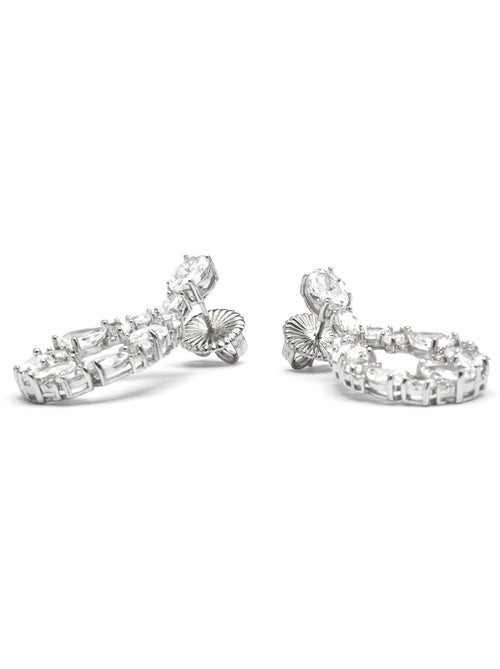 Luxenter Boucles d'oreilles en argent 925 et zirconium brillant plaqué Rhodium - Madne - Kiabi Luxenter Boucles d'oreilles en argent 925 et zirconium brillant plaqué Rhodium - Madne - Kiabi