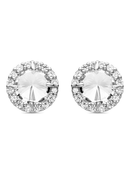 Luxenter Boucles d'oreilles en argent sterling 925 et zircons brillants plaqués rhodium Agkon - Kiabi