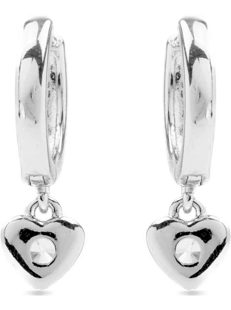 Luxenter Boucles d'oreilles en zirconium brillant plaqué rhodium - Award Argent - Kiabi
