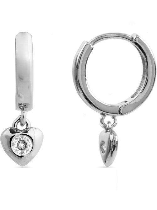 Luxenter Boucles d'oreilles en zirconium brillant plaqué rhodium - Award - Kiabi Luxenter Boucles d'oreilles en zirconium brillant plaqué rhodium - Award - Kiabi