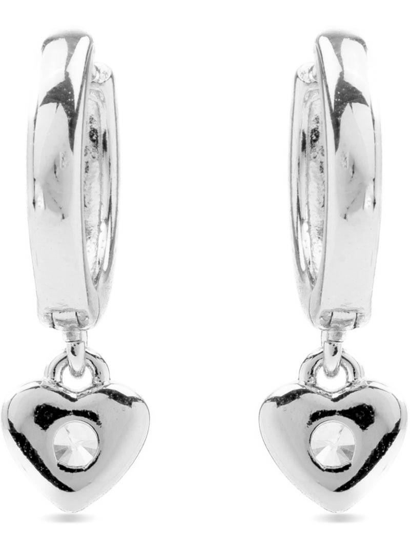Luxenter Boucles d'oreilles en zirconium brillant plaqué rhodium - Award Blanc - Kiabi