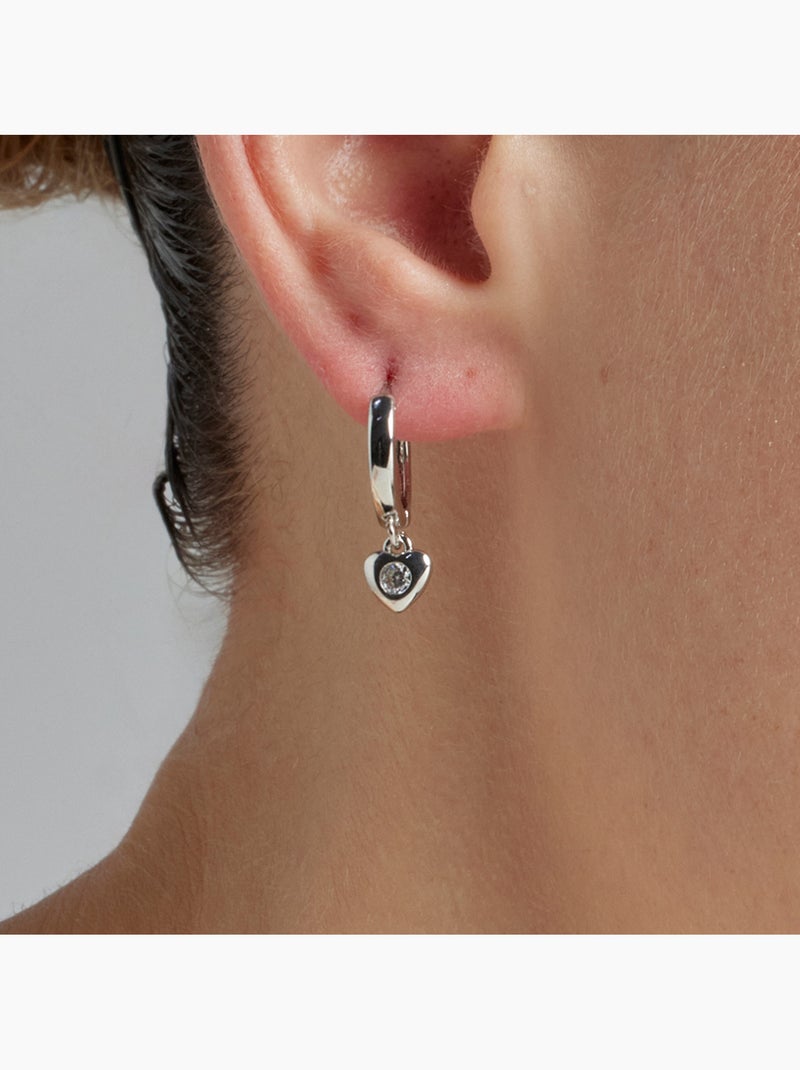 Luxenter Boucles d'oreilles en zirconium brillant plaqué rhodium - Award Blanc - Kiabi