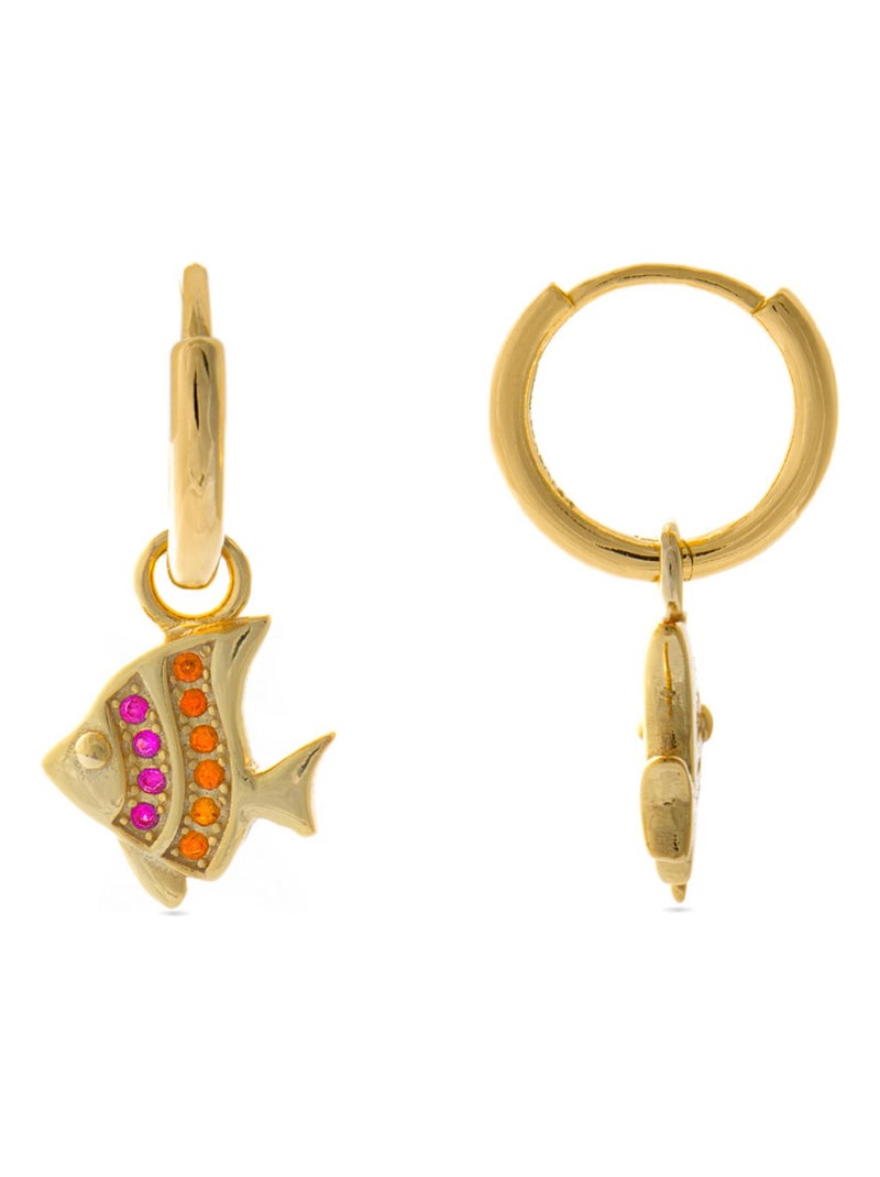 Luxenter Boucles d'oreilles Enya en argent 925 Multicolore - Kiabi