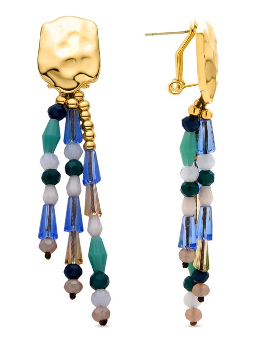 Luxenter Boucles d'oreilles Eutha finition or 18k - Kiabi Luxenter Boucles d'oreilles Eutha finition or 18k - Kiabi