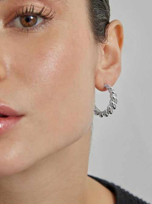 Luxenter Boucles d'oreilles Intia rhodiées - Kiabi