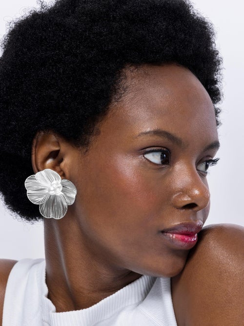 Luxenter Boucles d'oreilles Leina rhodiées - Kiabi