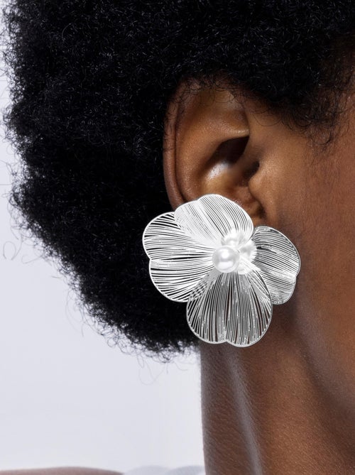 Luxenter Boucles d'oreilles Leina rhodiées - Kiabi