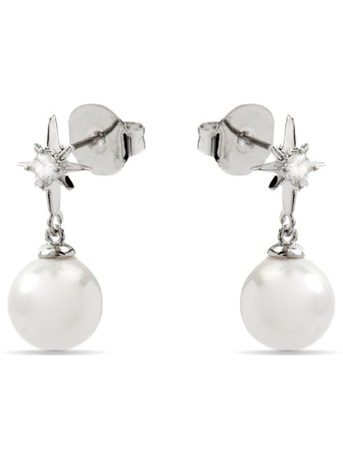 Luxenter Boucles d'oreilles Miara finition argentée - Kiabi