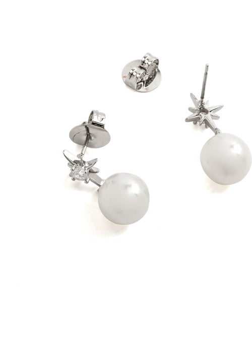Luxenter Boucles d'oreilles Miara finition argentée - Kiabi