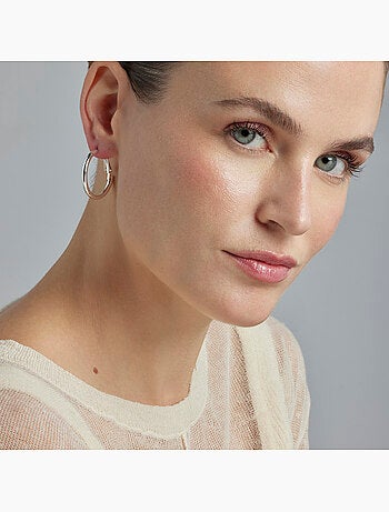 Luxenter Boucles d'oreilles rhodiées - Sadro