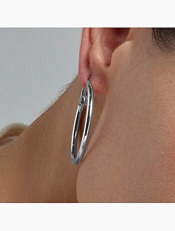 Luxenter Boucles d'oreilles rhodiées - Sadro