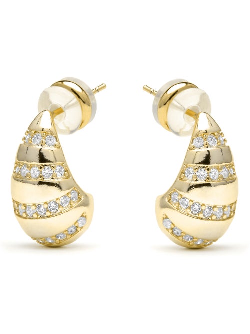 Luxenter Boucles d'oreilles Thora et plaqué or 18k - Kiabi Luxenter Boucles d'oreilles Thora et plaqué or 18k - Kiabi