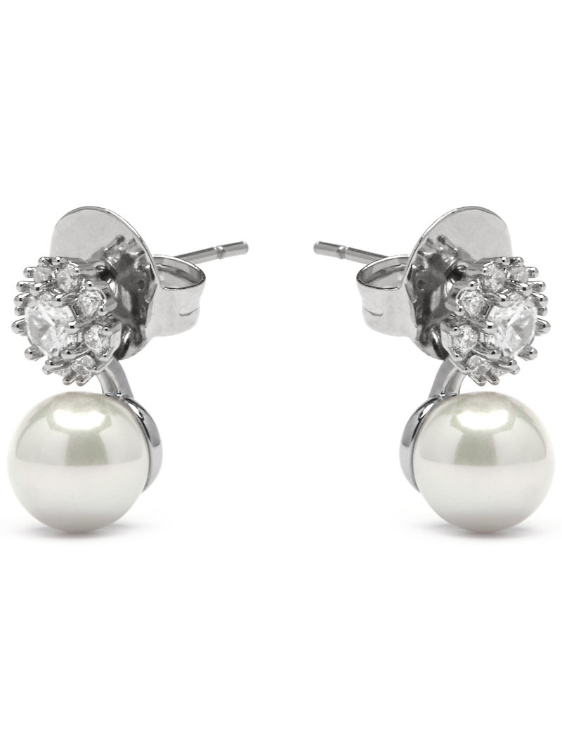 Luxenter Boucles d'oreilles Zioka finition argentée Argent - Kiabi