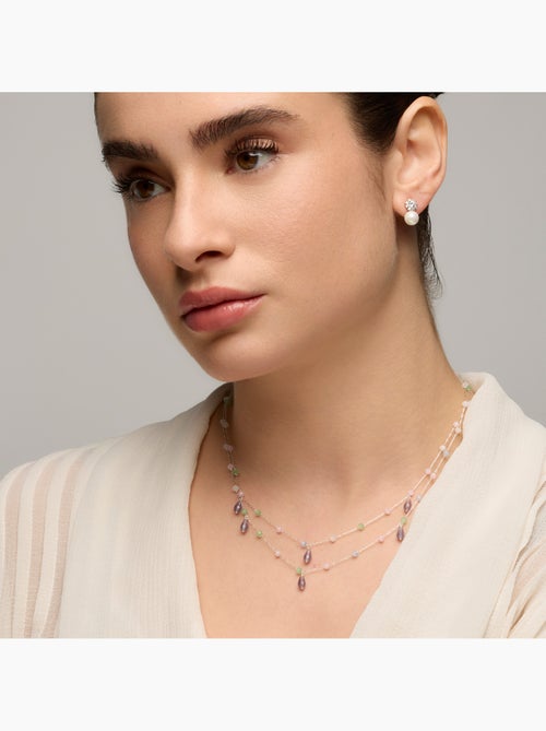 Luxenter Boucles d'oreilles Zioka finition argentée - Kiabi