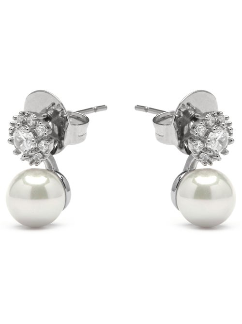 Luxenter Boucles d'oreilles Zioka finition argentée - Kiabi