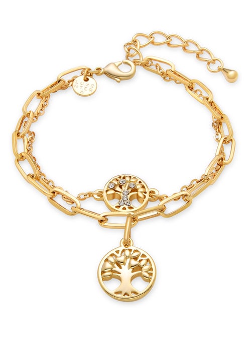 Luxenter Bracelet Arbre de Vie 18 Kts or jaune - Kiabi