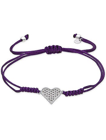 Luxenter Bracelet coeur argenté