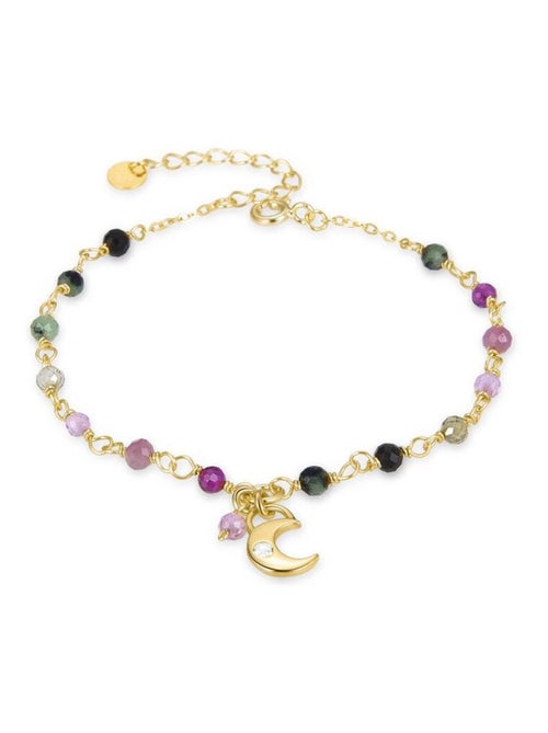 Luxenter Bracelet en argent 925 avec cristal multicolore et finition et plaqué or 18k - Duk - Kiabi Luxenter Bracelet en argent 925 avec cristal multicolore et finition et plaqué or 18k - Duk - Kiabi