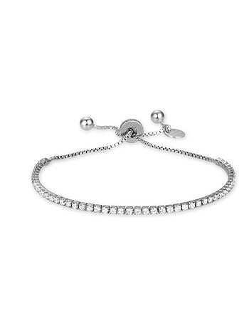 Luxenter Bracelet en argent 925 avec zirconium brillant plaqué rhodium - Kileh
