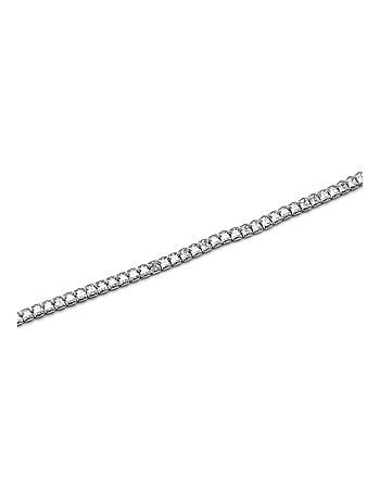 Luxenter Bracelet en argent 925 avec zirconium brillant plaqué rhodium - Oty