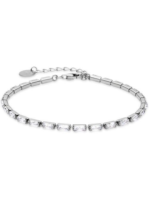 Luxenter Bracelet en argent 925 avec zircons brillants plaqués rhodium - Alku - Kiabi Luxenter Bracelet en argent 925 avec zircons brillants plaqués rhodium - Alku - Kiabi