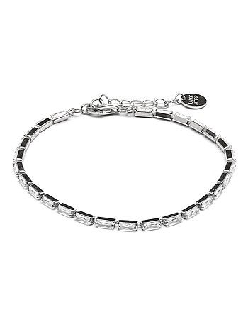 Luxenter Bracelet en argent 925 avec zircons brillants plaqués rhodium - Alku