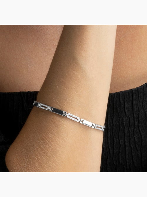 Luxenter Bracelet en argent 925 avec zircons brillants plaqués rhodium - Amim - Kiabi Luxenter Bracelet en argent 925 avec zircons brillants plaqués rhodium - Amim - Kiabi