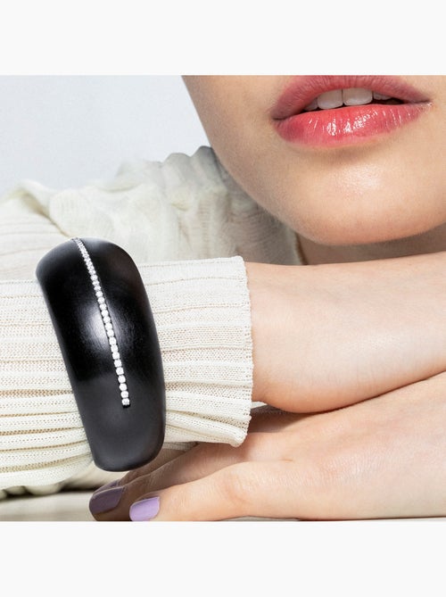 Luxenter Bracelet en argent 925 et bois noir rhodié - Iwox - Kiabi