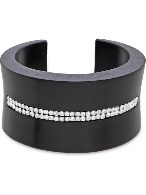 Luxenter Bracelet en argent 925 et bois noir rhodié - Kocon - Kiabi