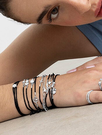 Luxenter Bracelet en argent 925 et zirconium brillant plaqué rhodium - Ganvi