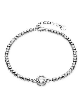 Luxenter Bracelet en argent 925 et zirconium brillant plaqué rhodium - Kired