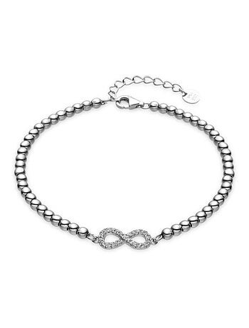 Luxenter Bracelet en argent 925 et zirconium rhodié - Krom
