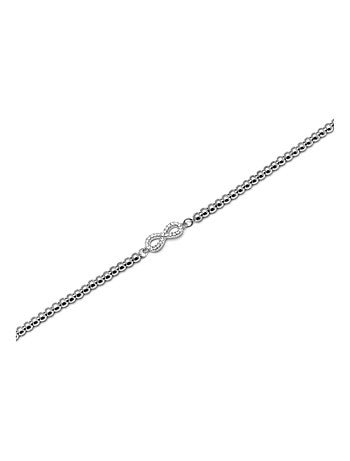 Luxenter Bracelet en argent 925 et zirconium rhodié - Krom