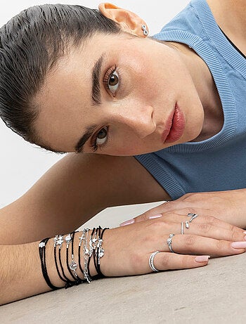 Luxenter Bracelet en argent 925 et zirconium rhodié - Oris