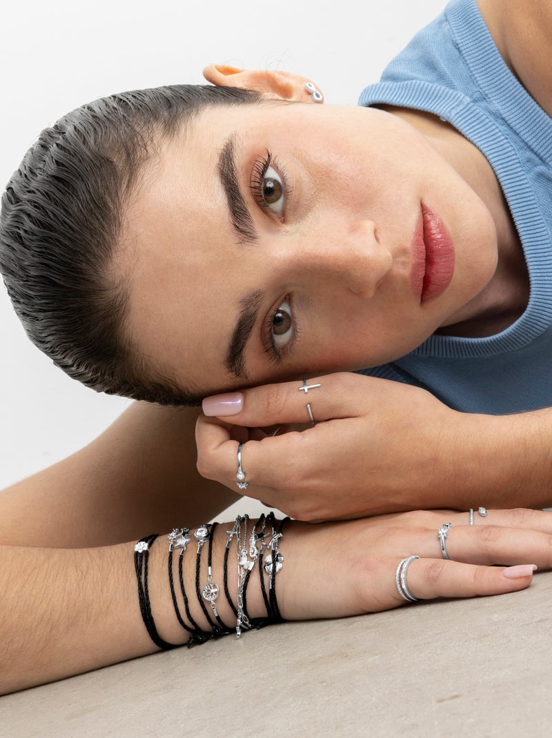 Luxenter Bracelet en argent 925 et zirconium rhodié - Oris Blanc - Kiabi