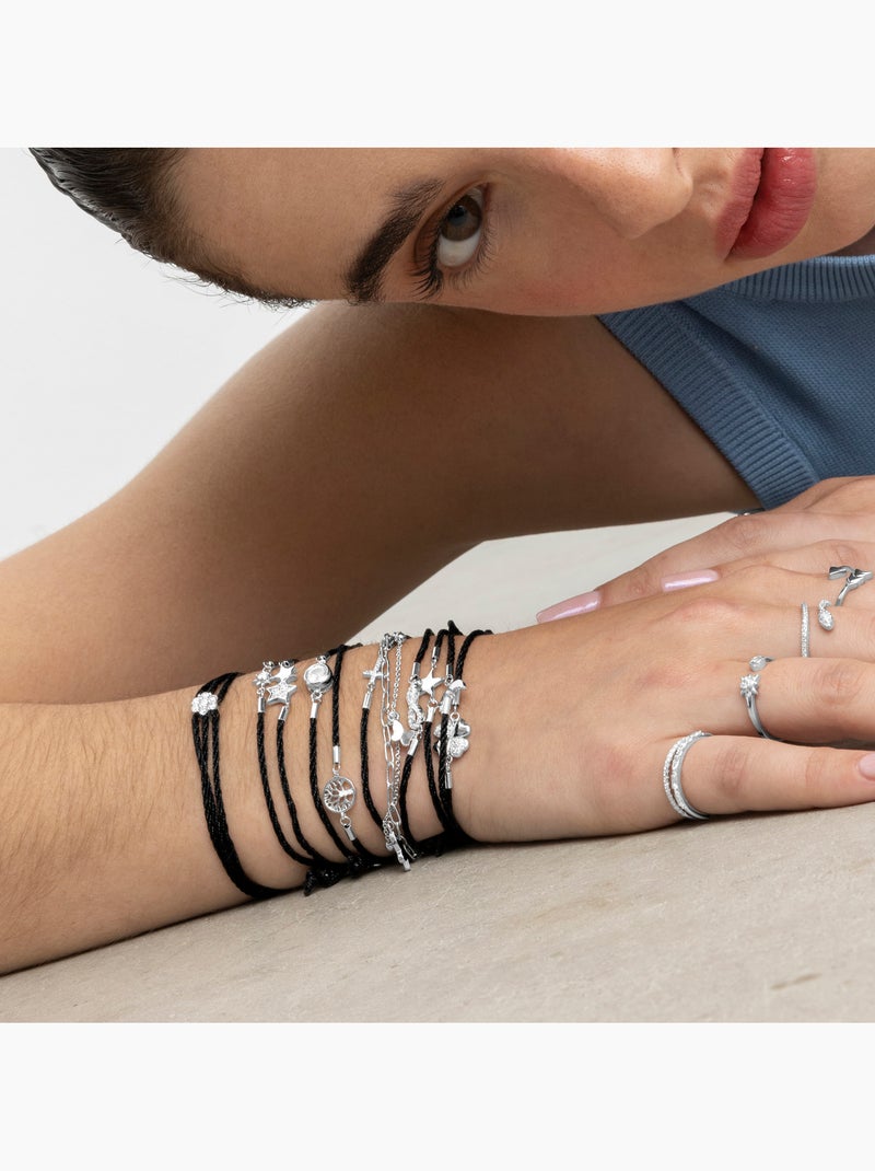 Luxenter Bracelet en argent 925 et zirconium rhodié - Zudis Blanc - Kiabi