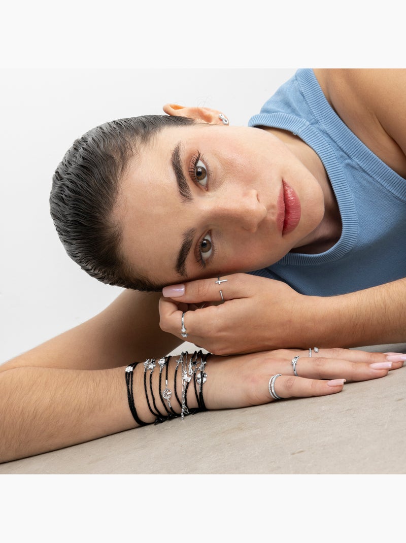 Luxenter Bracelet en argent 925 et zirconium rhodié - Zudis Blanc - Kiabi