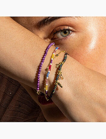 Luxenter Bracelet en argent 925 plaqué or 18K - Atlo