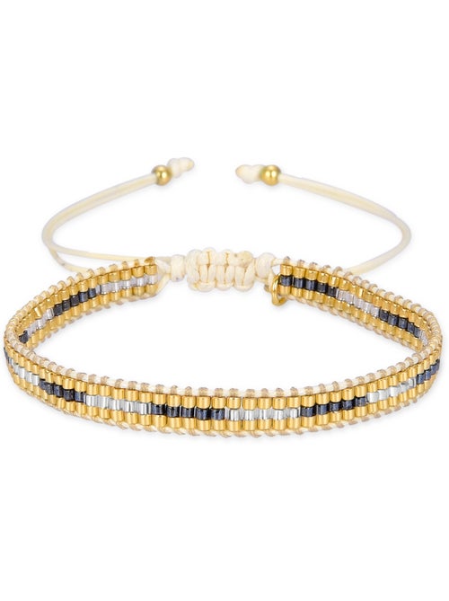 Luxenter Bracelet en cristal multicolore fini et plaqué or 18k - Emeri - Kiabi