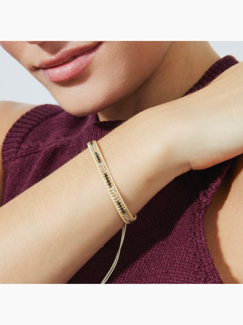 Luxenter Bracelet en cristal multicolore fini et plaqué or 18k - Emeri Multicolore - Kiabi