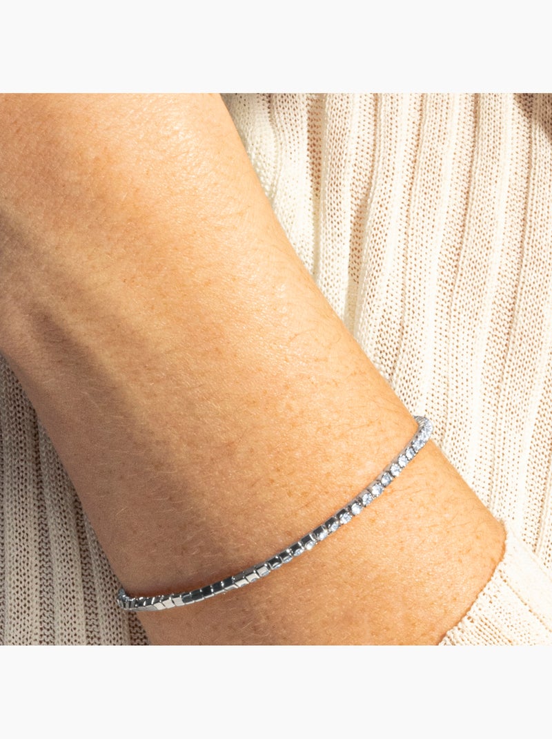 Luxenter Bracelet Kayla finition plaquée rhodium Argent - Kiabi