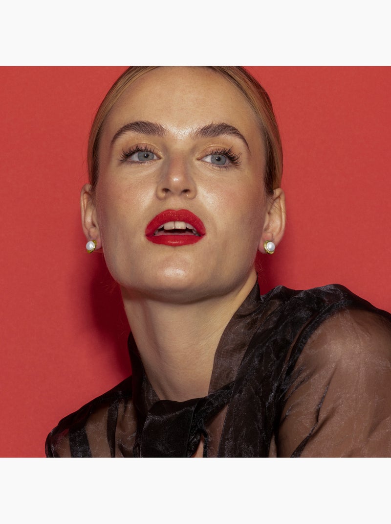 Luxenter Ciada Boucles d'oreilles et plaqué or 18k Blanc - Kiabi