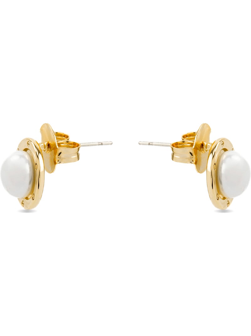 Luxenter Ciada Boucles d'oreilles et plaqué or 18k Blanc - Kiabi