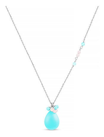 Luxenter Collier Adak avec finition rhodium